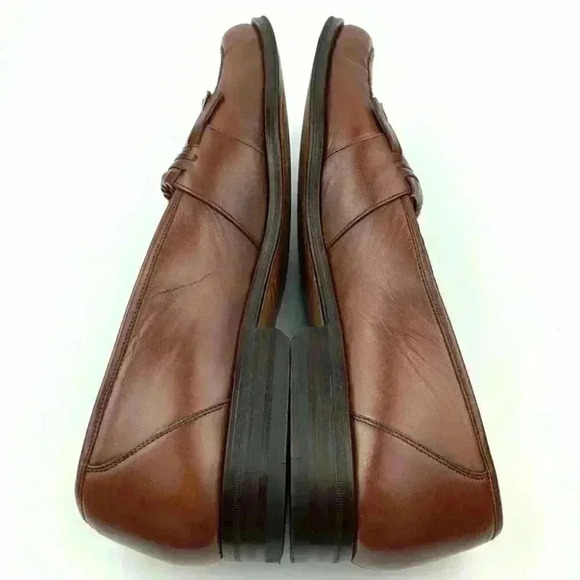 Magnanni mens loafers size 12 cognac brown leather main image 7
